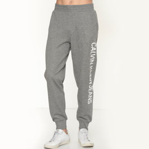 Calvin Klein pánské šedé teplákové kalhoty Logo - L (39)